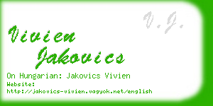 vivien jakovics business card